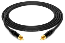 1 to 25 Feet Mogami 2534 Neutrik Gold RCA to RCA Star Quad Audio Subwoofer Cable