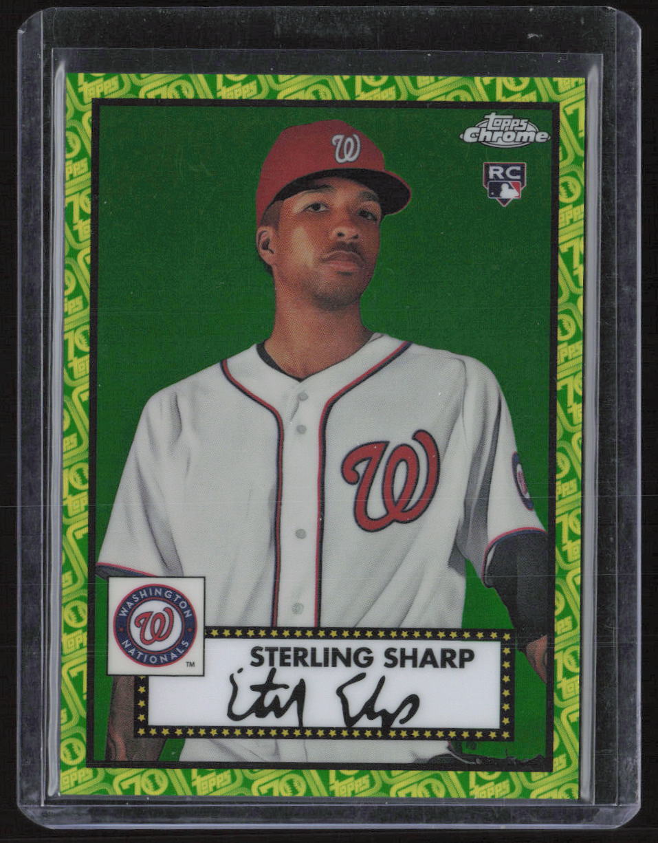 2021 Topps Chrome Platinum Anniversary Sterling Sharp Refractor #/99