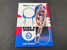 2021-22 PANINI HOOPS BASKETBALL JADEN SPRINGER ROOKIE PATCH 76ERS