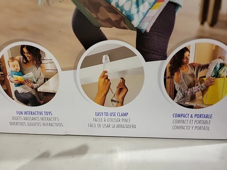 Evenflo Exer Platillo Sweet Skies Puerta Jumper, 4 Juguetes Extraíbles, Totalmente Nuevo Foto 4 de 4