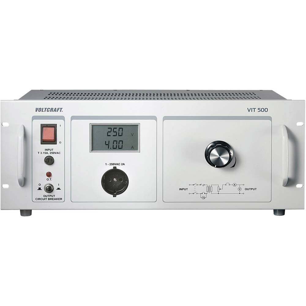VOLTCRAFT VIT 500 Trasformatore isolamento regolabile laboratorio 1 - 250 V/AC