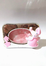 PORTAFOTO BAMBINA CON ELEFANTINO NUOVO STOCK 3PZ  Bomboniera Souvenir ROSA8,5X5