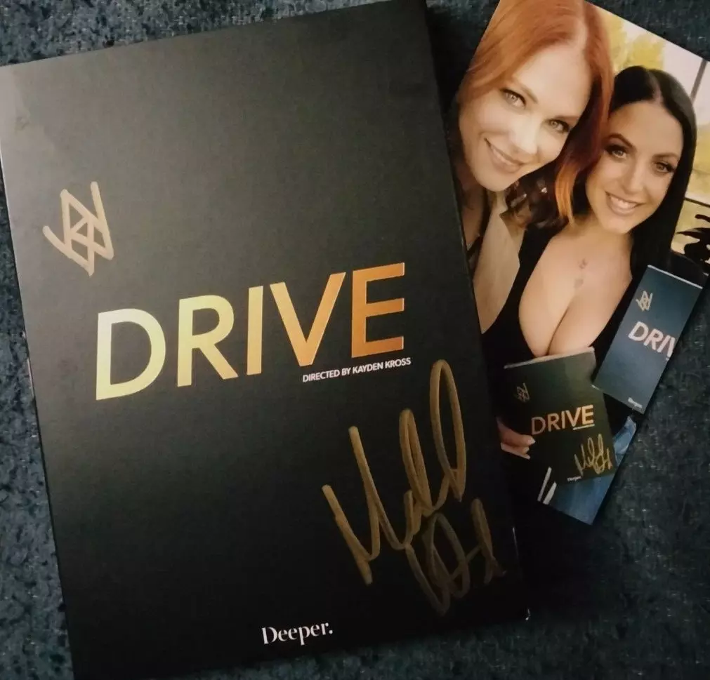 ANGELA WHITE & MAITLAND WARD SIGNED DRIVE CARDBOARD DVD SLIPCOVER w PIC  PROOF! | eBay