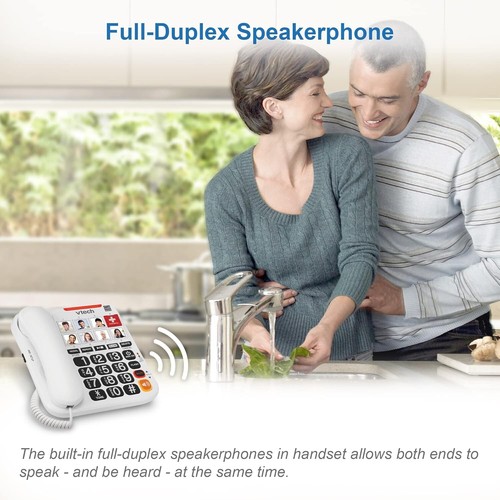 SN1127 Easy-to-Use Corded Phone with Big Buttons & Digital Answering for Seniors - Photo 9/13