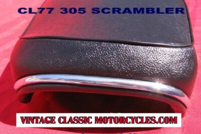 cl72 cl77 シート HONDA CL72 250 CL77 305 SCRAMBLER SEAT COVER KIT + NEW CHROME TRIM