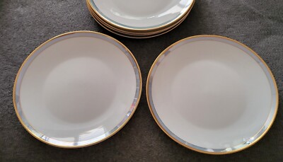 3 Kuchenteller Rosenthal  Form 2000 Gala blau mit Goldrand * Tadellos