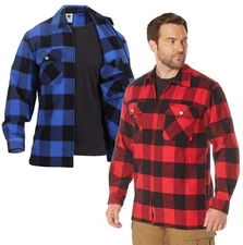 Rothco Concealed Carry Flannel Shirt - Red Black Or Black Blue Flannel With CCW
