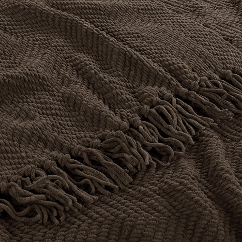 Boho Knitted Throw Blanket – Tweed Texture, Tassels, Lightweight Couch Bed Decor - Picture 25 of 337