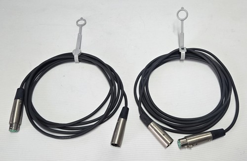 Lot of 2 Gotham Switchcraft XLR Male to XLR Female Mic Cables 10ft Austria