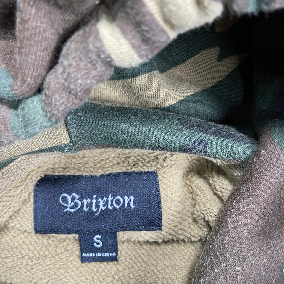 Brixton Sudadera con Capucha Para Hombres Pequeña Camuflada Bosque Sudadera con Capucha Manga Larga Foto 4 de 4