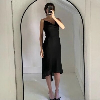 Black Midi ２枚セット LIMITED EDITION BEADED MIDI DRESS - Black | ZARA United States