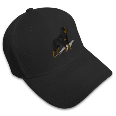 Baseball Cap Rottweiler Dog B Embroidery Acrylic Dad Hats for Men Women  Size