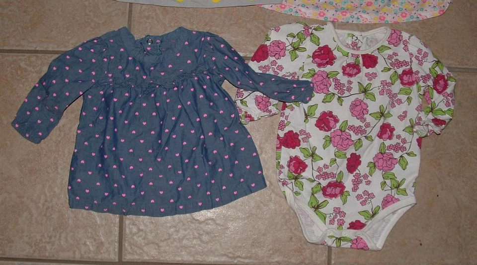 Infant Girls 3-6 Months Dresses & Shirts 4 Pc Lot ARIZONA CHILD OF MINE Foto 3 de 3