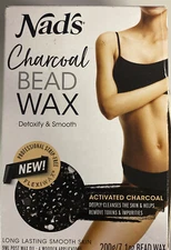 Nad's Charcoal Bead Wax - Detoxify & Smooth 7.1 Oz Bead Wax