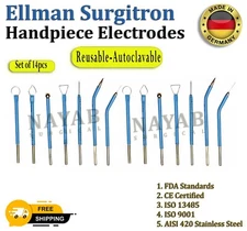 Ellman Surgitron® 14x RF Surgical Electrodes – Reusable & Autoclavable CE