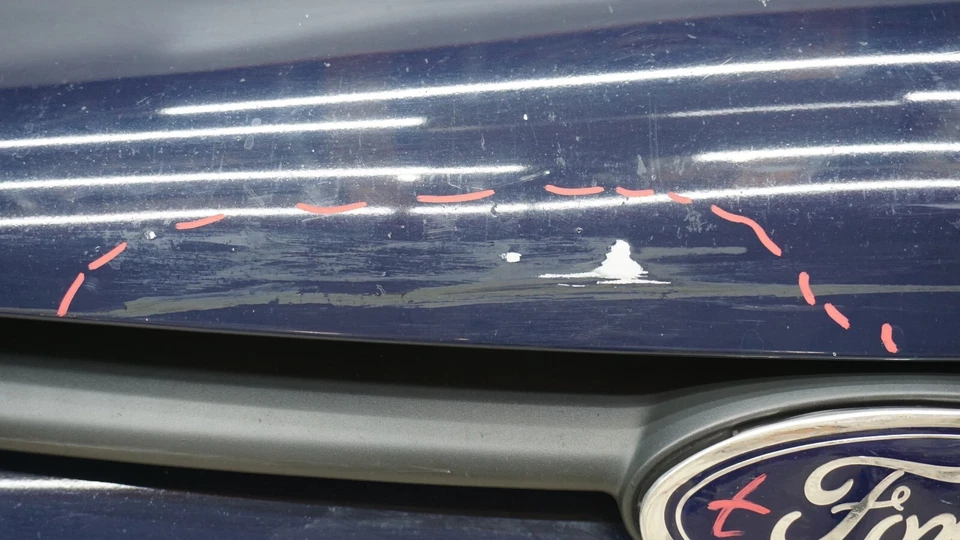 Cubierta del parachoques superior delantero Ford Transit Connect 2014-2018 OEM D2A3B Foto 4 de 4