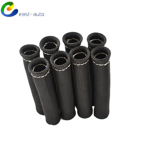 Black 1200° Spark Plug Wire Boot Heat Shield Protector Sleeve SBC BBC 454 350 - Picture 5 of 6