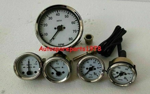 Shkalacar Kit De Triple Jauge 3 En 1 Pour Voiture, Jauge De Tension De 52 Mm Chromée, Température De L'eau, Capteur De Pression