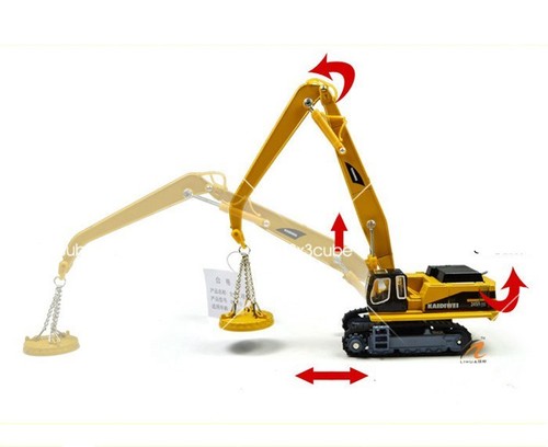 Grúa de agarre e imán 1:87 equipo de construcción modelo diecast - Imagen 8 de 11