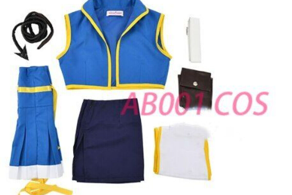 Anime Fairy Tail Lucy Heartfilia 7 Years Later Lolita Cosplay