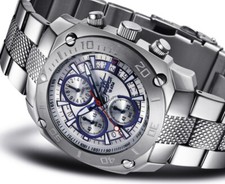 FIREFOX TRANSPORTER Chronograph analog Herrenuhr S19 silber 10 ATM wasserdicht