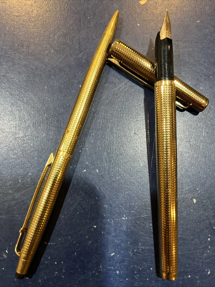 Pluma Estilográfica y Lápiz Vintage Caran d'Ache Madison Chapado en Oro 14K 580 Nuevo en Caja Foto 2 de 4