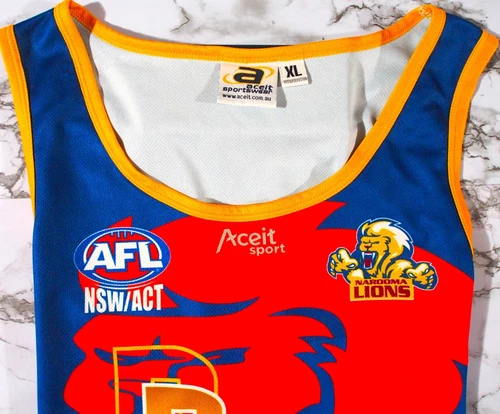 MENS AFL NAROOMA LIONS PLAYERS TRAINING SINGLET SIZE XL - Picture 6 of 6