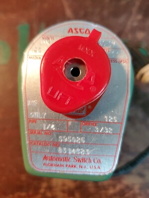 ASCO 8314C23 Solenoid Valve 1/4 Air Only (TA53MS)