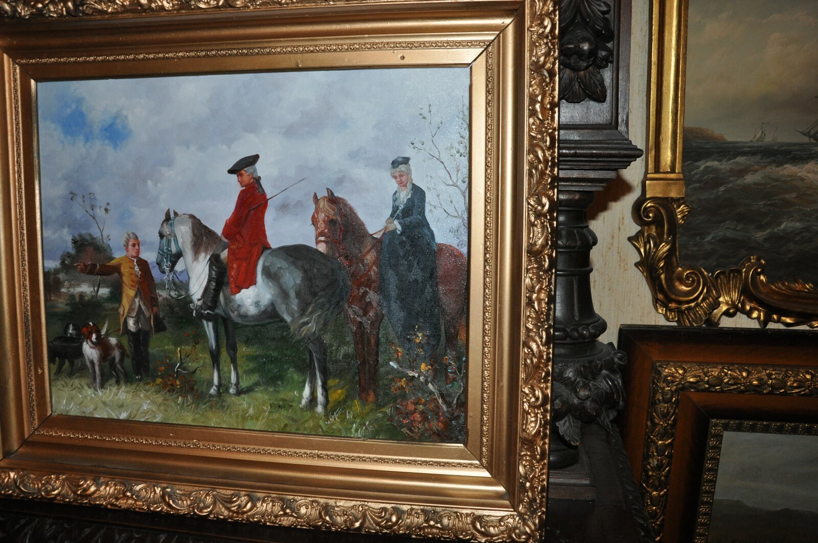 Lovely old Allegorical Victorian Painting eBay