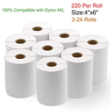 2-40 Rolls 4"x6" Direct Thermal Shipping Labels for 1744907 Dymo 4XL LabelWriter