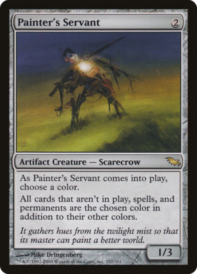 絵描きの召使い/Painter's Servant mps四枚セット Painter's Servant X (1) MTG EX/NM Shadowmoor 4RCards | eBay