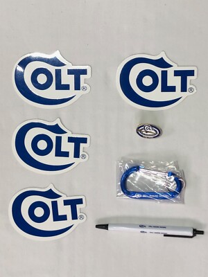 COLT LOT 2023 GUN SHOW INCL STICKERS DECALS PIN CARABINER PEN NEW ...