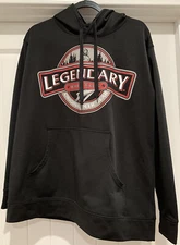 Legendary Whitetails Sz Large Original Deer Gear Black Hoodie Sweatshirt Hunting