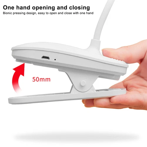 Clip On Desk Lamp LED Flexible Arm USB Dimmable Study Reading Table Night Ligh - Picture 8 of 16