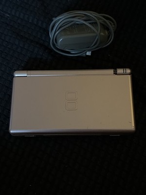 Nintendo DS Lite Pink Console Broken Hinge Works