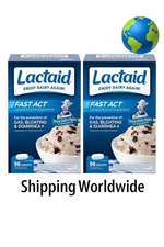 Lactaid Fast Act 96 Count Caplets Travel Packs Lactose Intolerance Relief 2 Pack