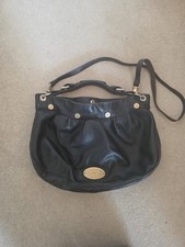 Bolso de hombro holgado MULBERRY negro Mitzy Hobo - cuero de becerro granulado
