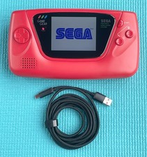 Sega Game Gear, Recapped, New Shell, XL HD IPS Screen, LiPo + USB-C, Glass Bezel