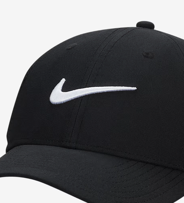 Nike Dri Fit Club Structured Swoosh Adult Golf Cap Hat Black S M L