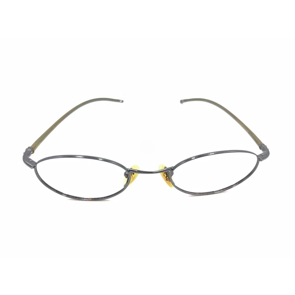 Monturas de gafas Nike Dark Gunmetal gris plateado ovaladas 140 diseñadores hombres mujeres Foto 2 de 4