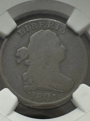 1808 Half Cent, Better Date, NGC G Details, Free Shipping