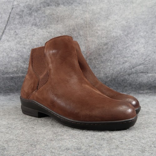 David Tate Damenschuhe 6 Bootie Freizeit Leder Komfort Gore-Einsatz Reißverschluss Stiefelette