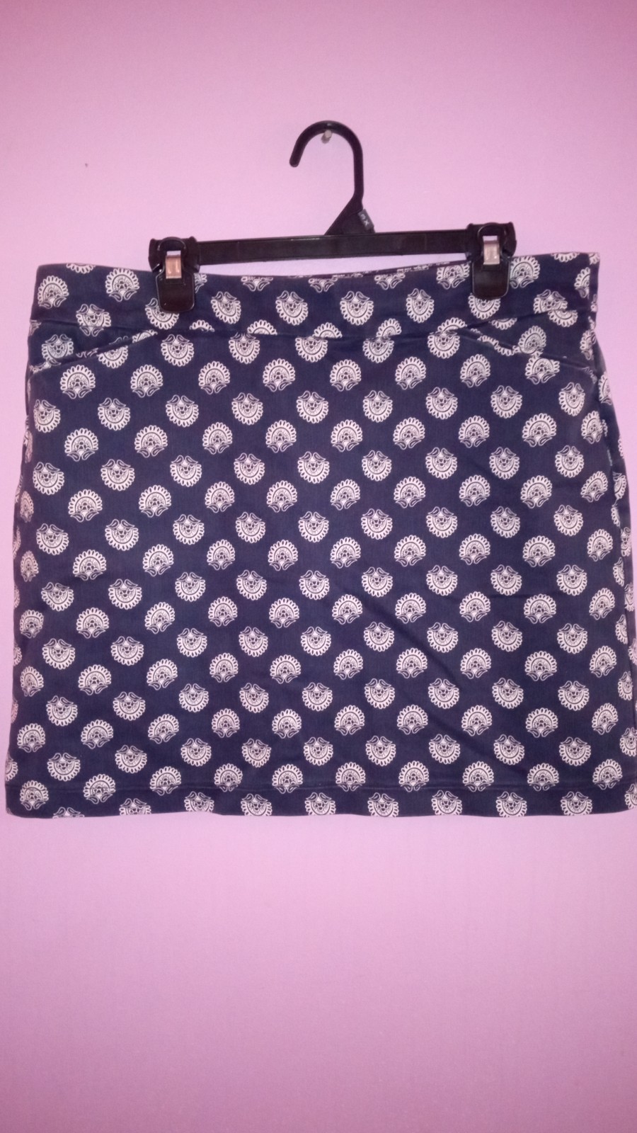 Croft & Barrow Women's Size 16 Geometric Print Skort Skirt Blue And White