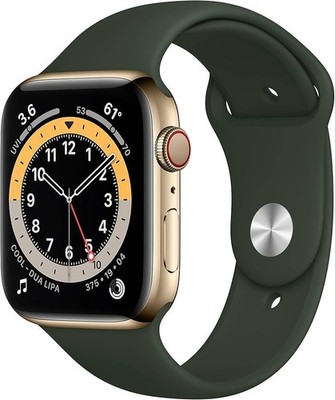 Apple Watch Series 6 44mm Case  - Gold Stainless Steel