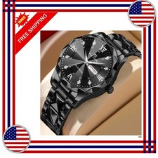 Waterproof Men Watch Stainless Steel Quartz Luminous Classic Business Wristwatch