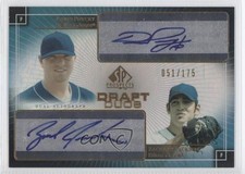2004 SP Prospects Draft Duos 51/175 Zach Jackson David Purcey #DD-DZ Auto 0s3