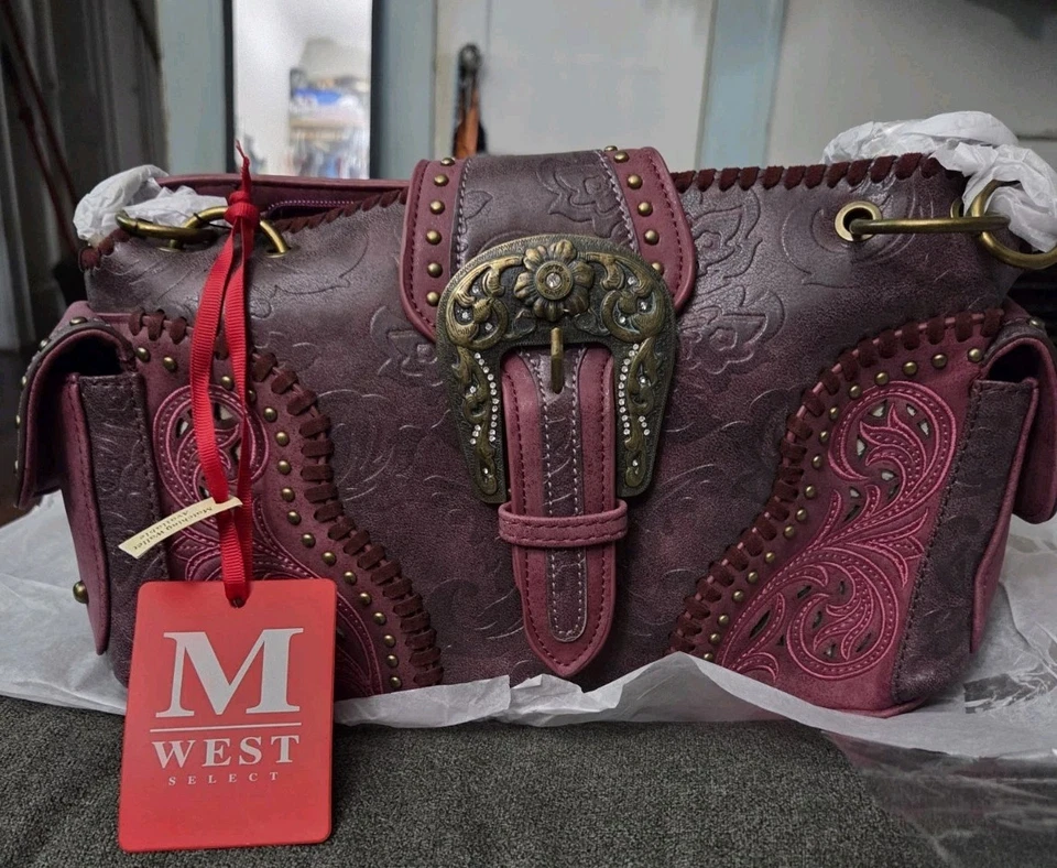 Montana West Cartera de Transporte Oculta Cuero Con Cartera Interior Foto 2 de 4