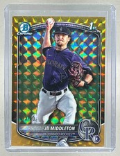 JB Middleton 2025 Bowman Chrome Draft BDC-78 Gold Geometric Refractor 1st RC /50