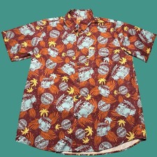 Camisa Dixxon Flannel Co Surf City Grande Playa Hawaiana Volkswagen VW Autobús