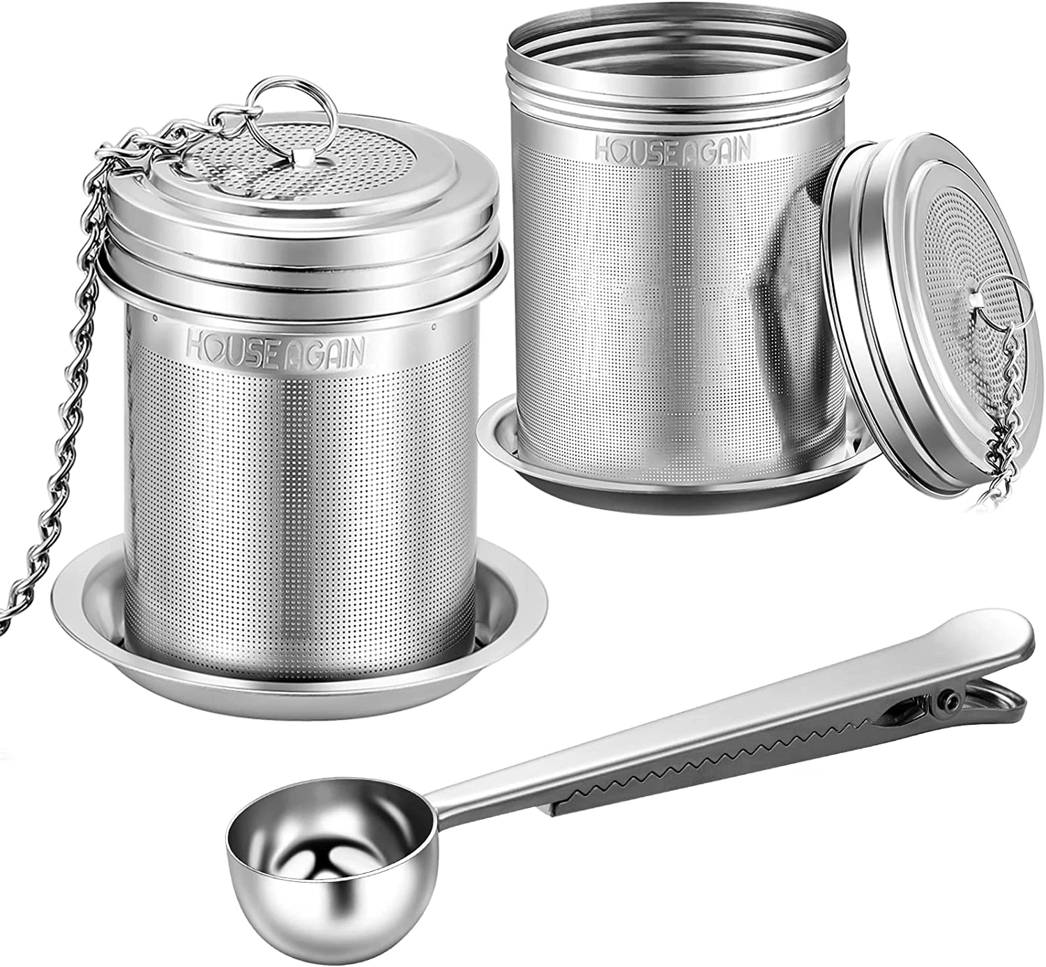 Tea Infuser (2 Pack with Scoop), Extra Fine Mesh Tea Infusers for Loose Tea, 18/